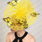 Fashion Butterfly Fascinator Hat – Elegant Wedding & Race Day Headpiece, Big Pillbox Cap for Ladies, Derby & Parties