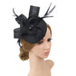 Faux Feather & Mesh Fascinator