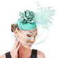 Fashion Sinamay Fascinator – Fancy Floral Feather Headpiece & Hair Clip for Weddings, Church & Special Occasions