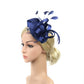 Celebrity Feather Fascinator Hat – Elegant Headwear for Halloween, Christmas, Kentucky Derby & Cocktail Tea Parties