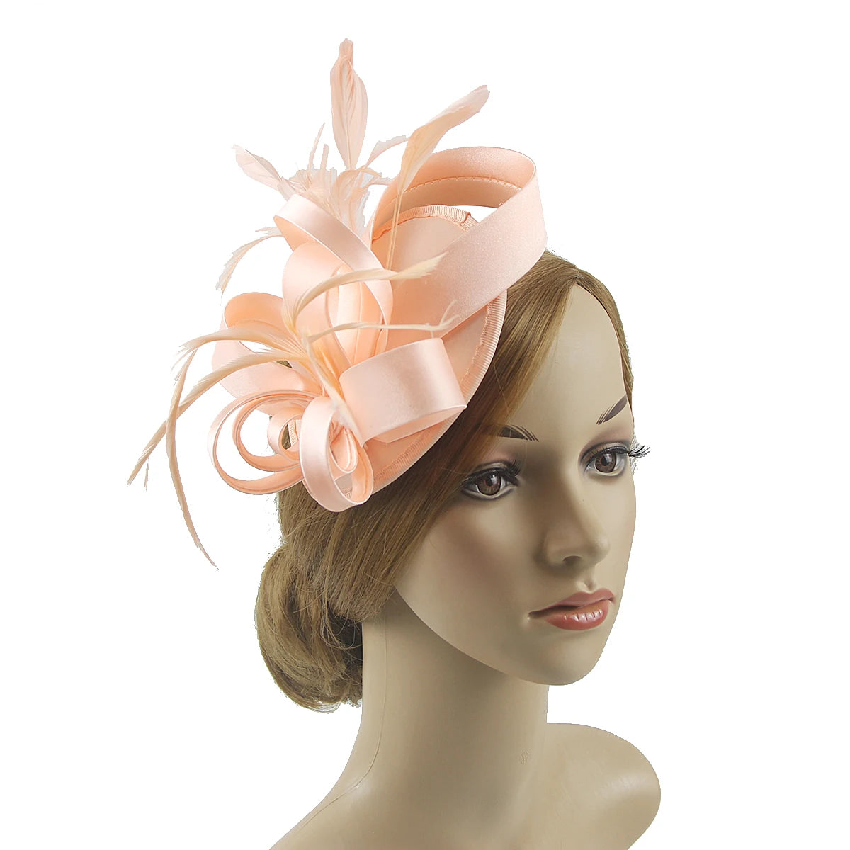 Celebrity Feather Fascinator Hat – Elegant Headwear for Halloween, Christmas, Kentucky Derby & Cocktail Tea Parties