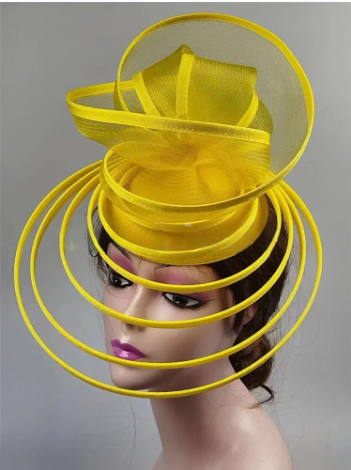 Royal Ascot Luxury Fascinator Hat – Elegant Women's Wedding & Formal Event Pillbox Headpiece with Mesh Millinery Design