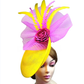 Elegant Flower Fascinator Hat – Women's Pillbox Cap, Kentucky Derby & Wedding Headpiece with Mesh & Millinery Design