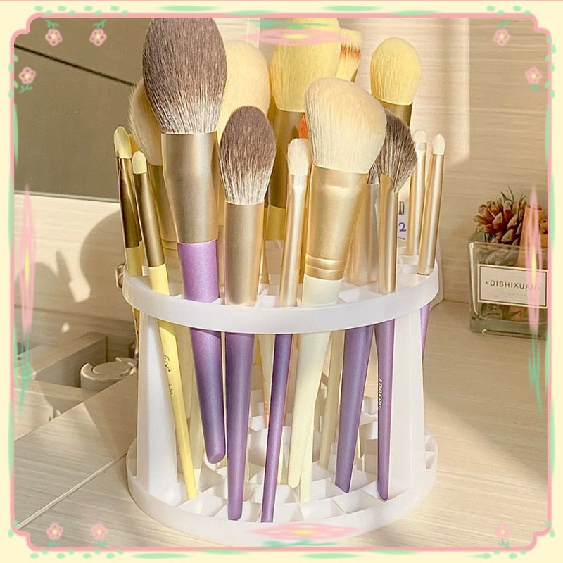 Cosmetics Makeup Brushes Storage Holder Multi function Rack Brush Pen