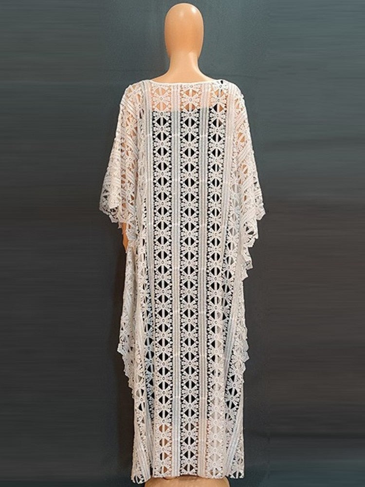 Kaftan Long Maxi Dress With Inner - Two Piece