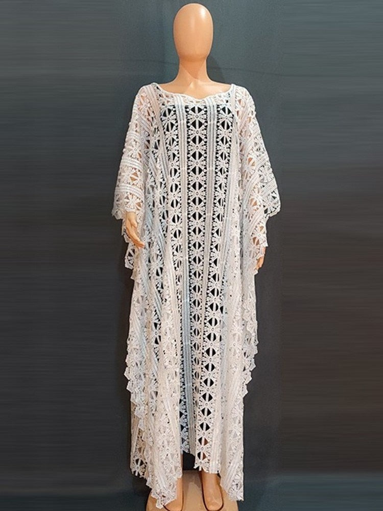 Kaftan Long Maxi Dress With Inner - Two Piece