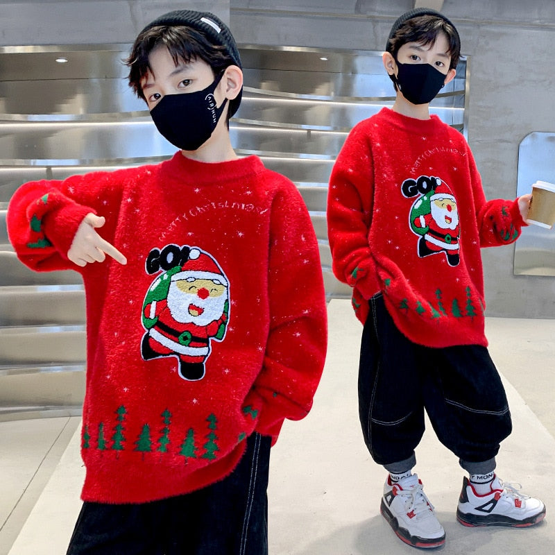 Christmas Pullover Knitted Sweater for Boys