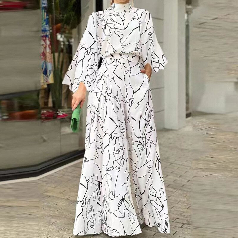 Pattern Printed Jumpsuit for Women