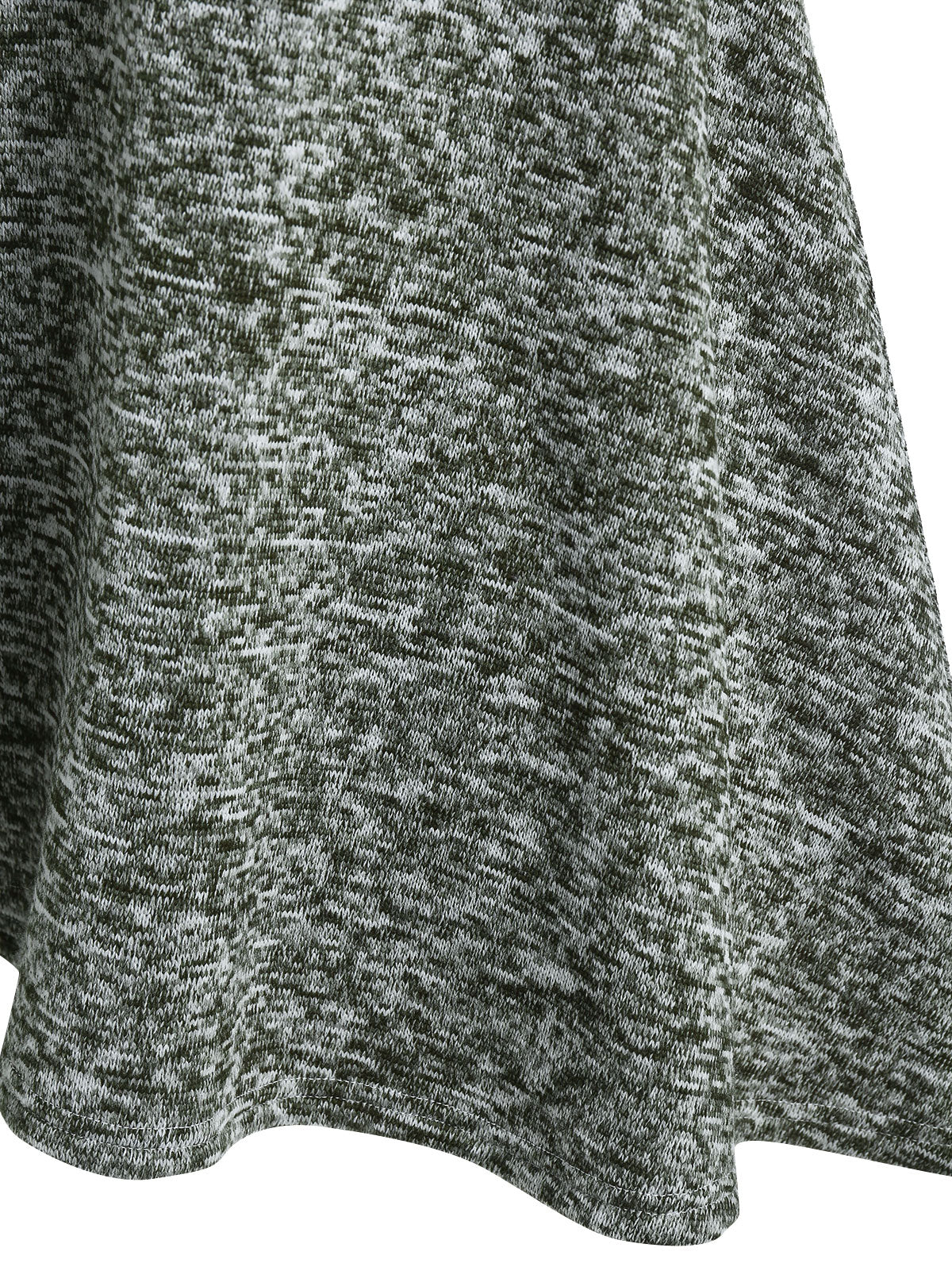 Hooded Heathered Knit Dress