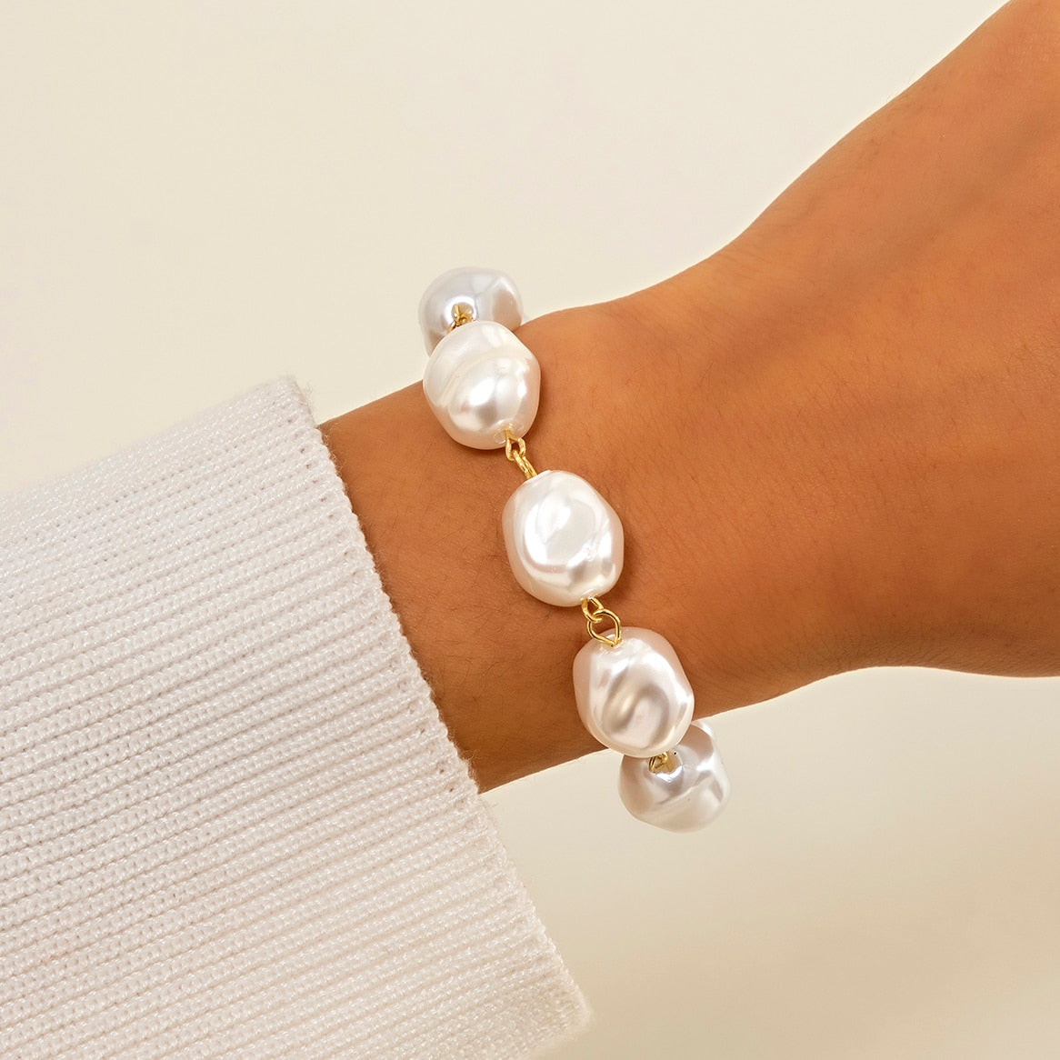 Pearl Chain Bracelet For Women