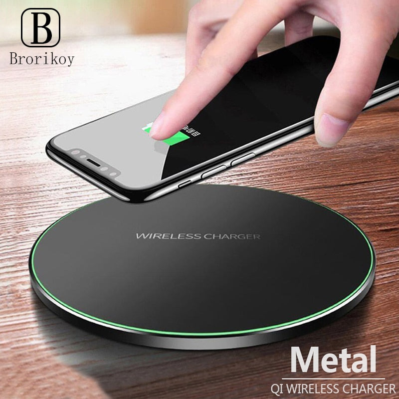 Ultra-thin Metal Pad 10w Wireless Fast Charger