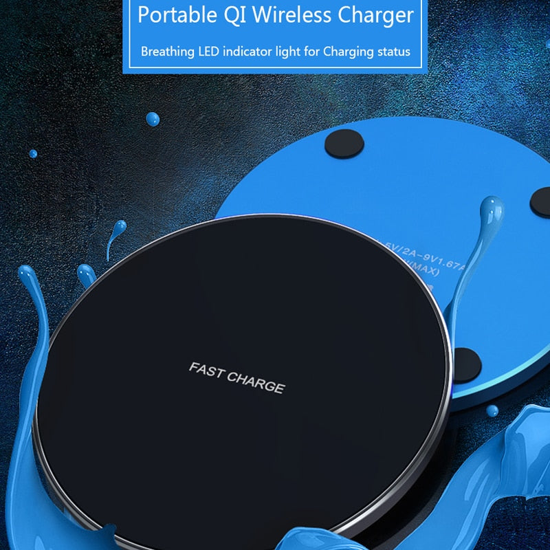 Ultra-thin Metal Pad 10w Wireless Fast Charger