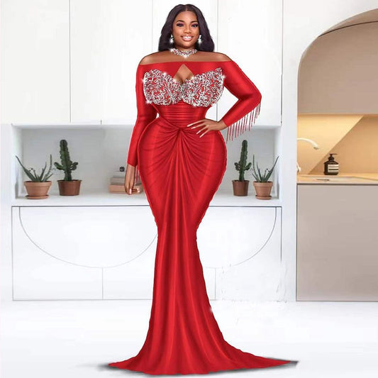 Off-Shoulder Mermaid Evening Dress