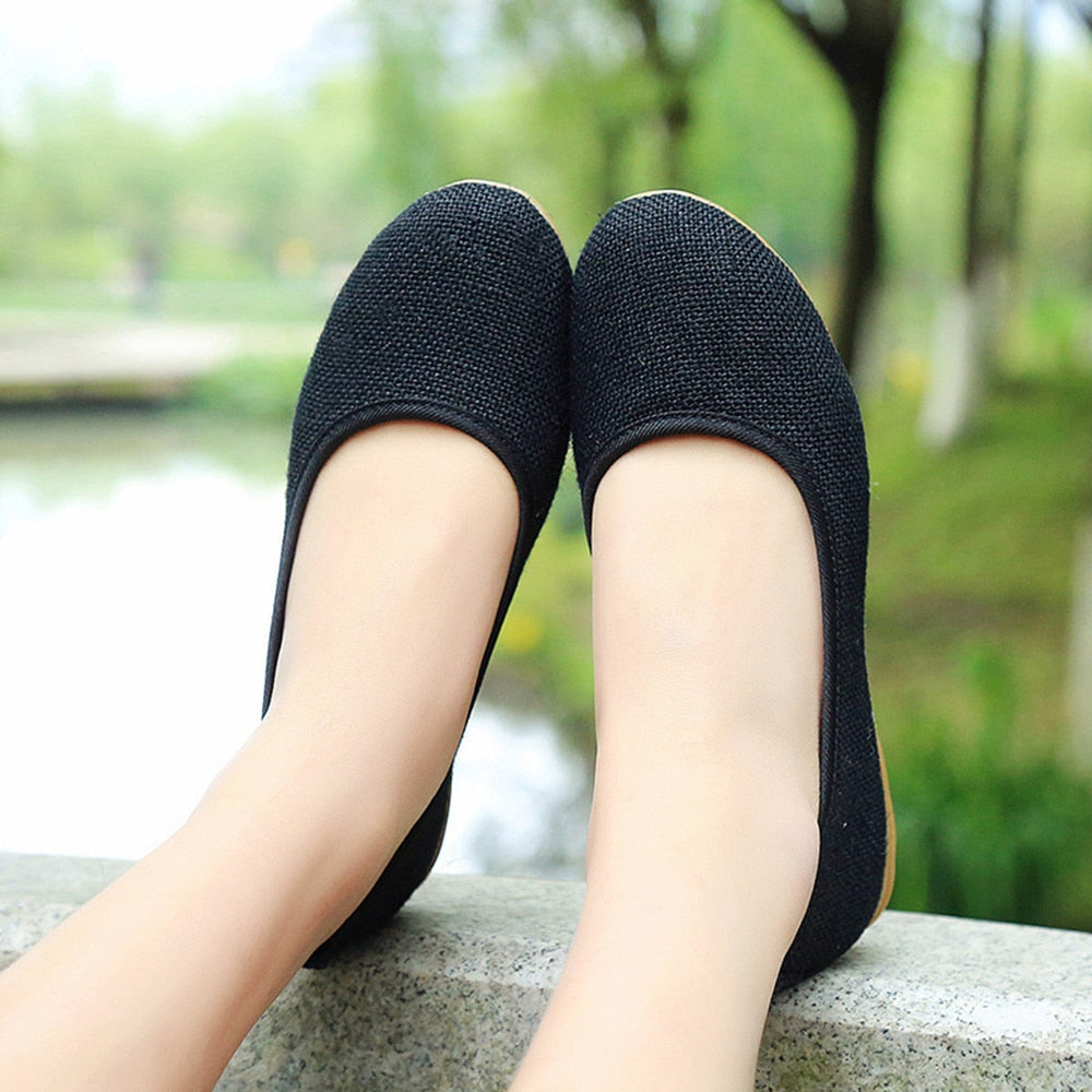 Casual Cotton Slip-on Shoes For Women