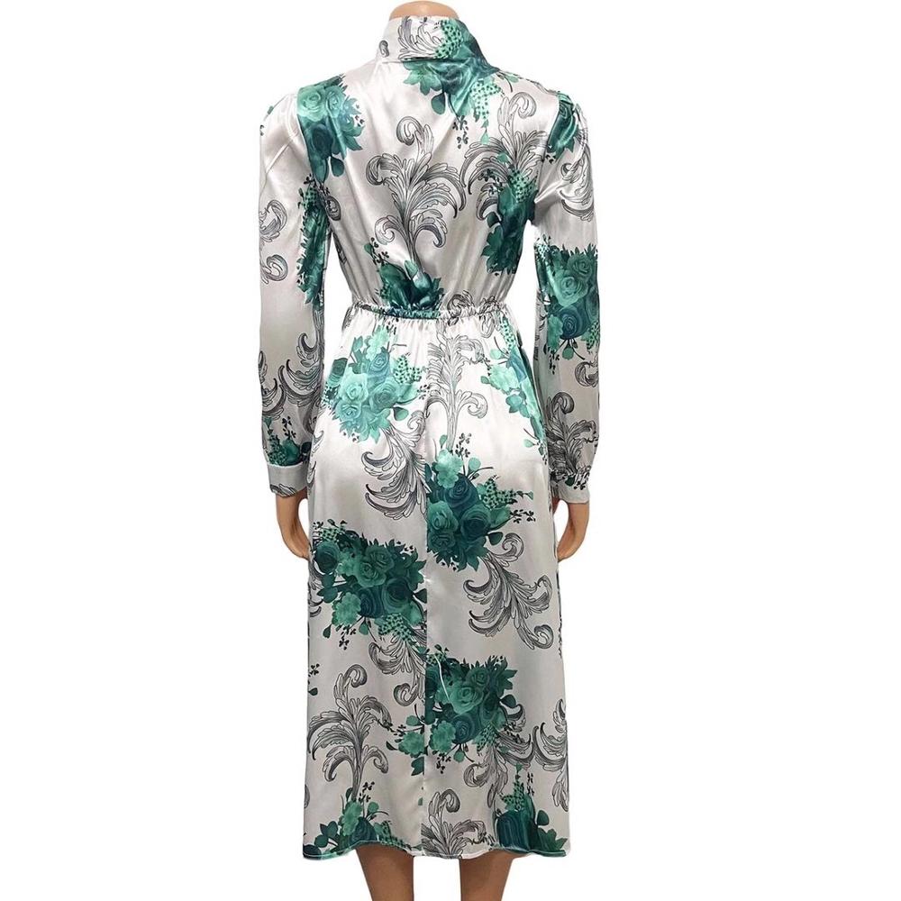 Long Sleeves Printed Dress for Women