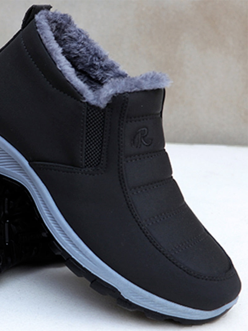 Winter Shoes Waterproof Snow Boots for Men