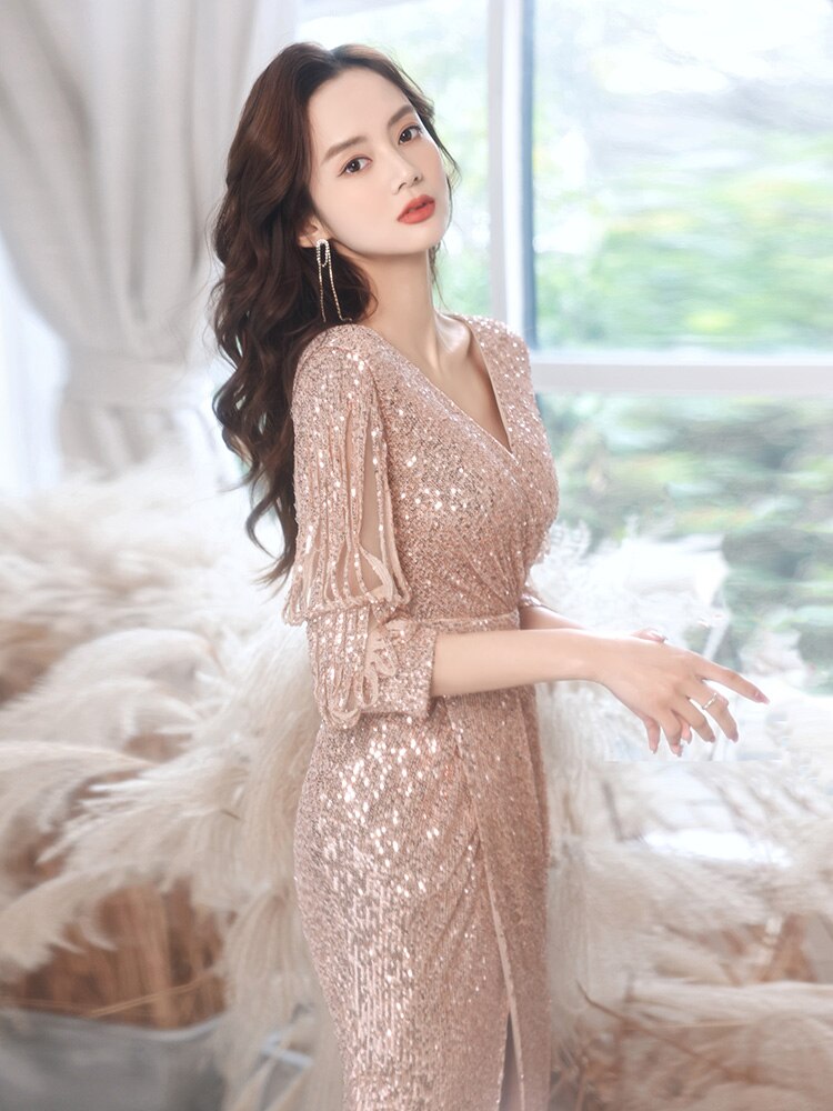 Sequin Evening Party Dress for Women