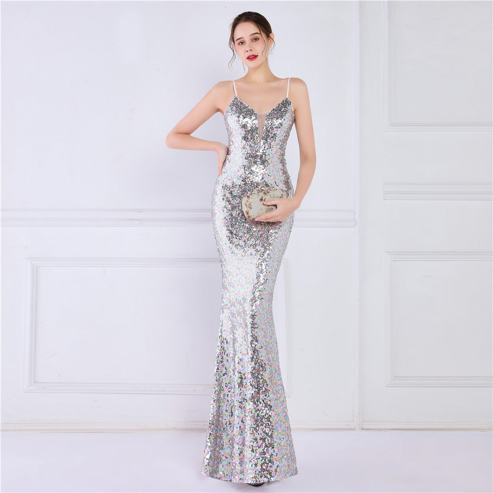 Sequin Evening Party Dress for Women