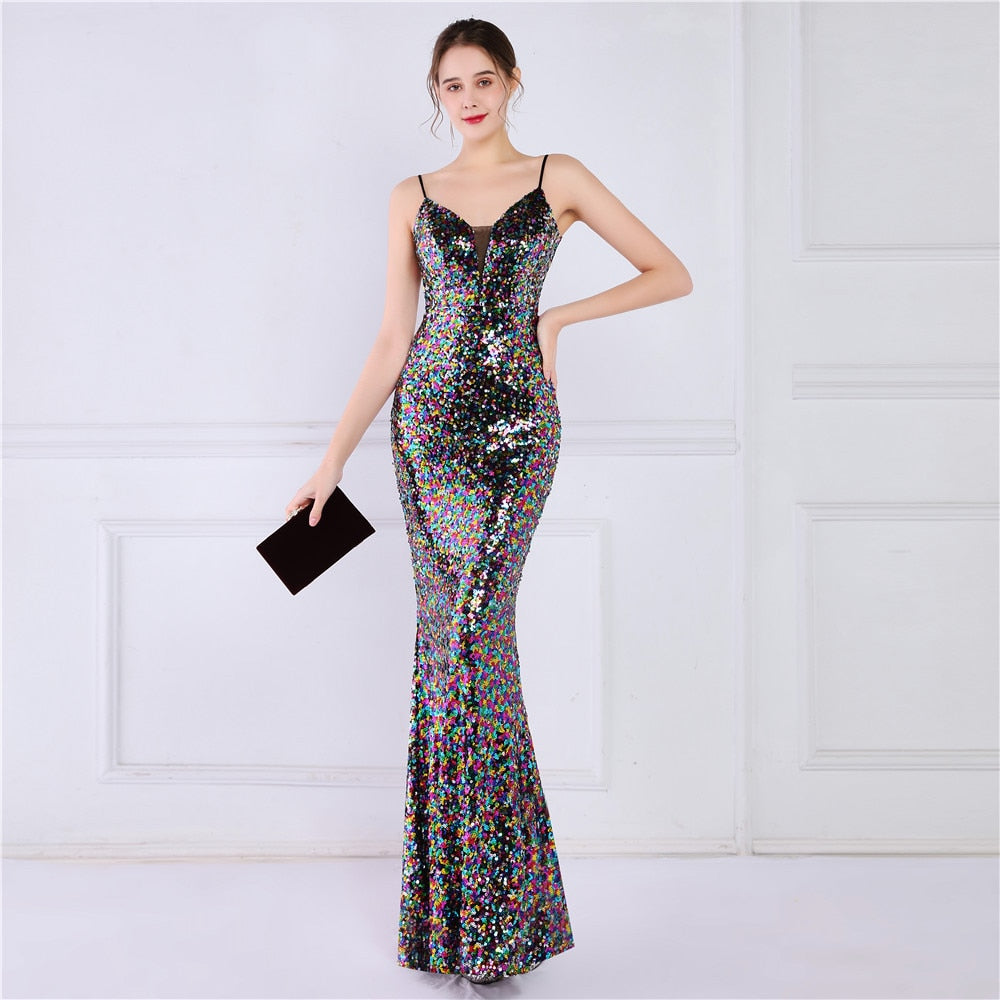 Sequin Evening Party Dress for Women