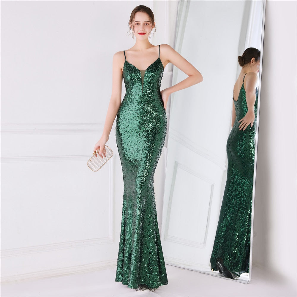 Sequin Evening Party Dress for Women