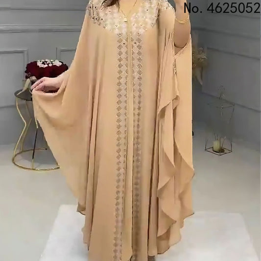 Chiffon Boubou Maxi Dress