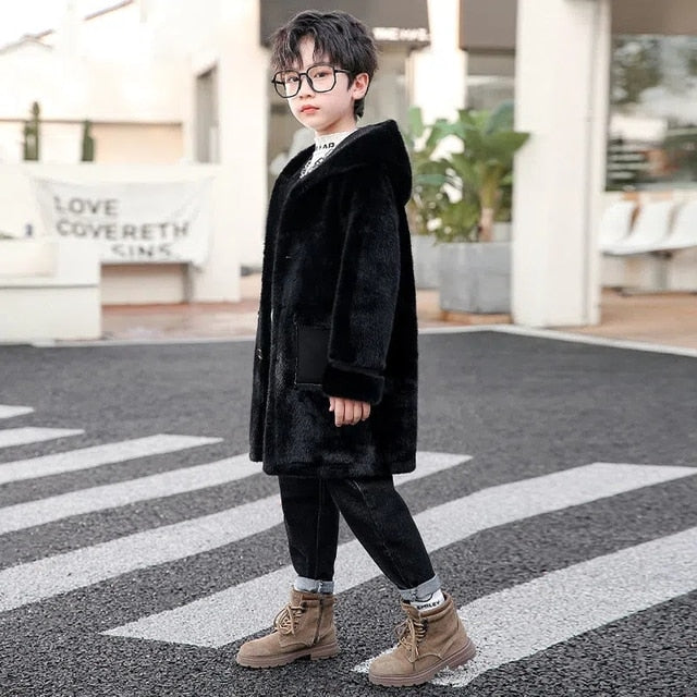 Quality Winter Plus Velvet Thicken Jacket Coat for Kids