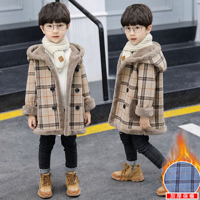 Quality Winter Plus Velvet Thicken Jacket Coat for Kids