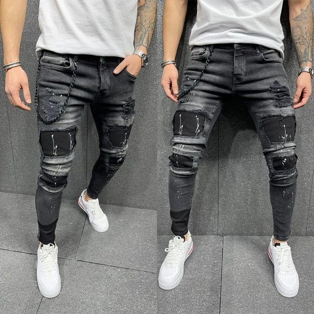 Denim Jogging Trousers