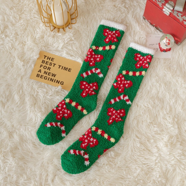 Velvet Christmas socks