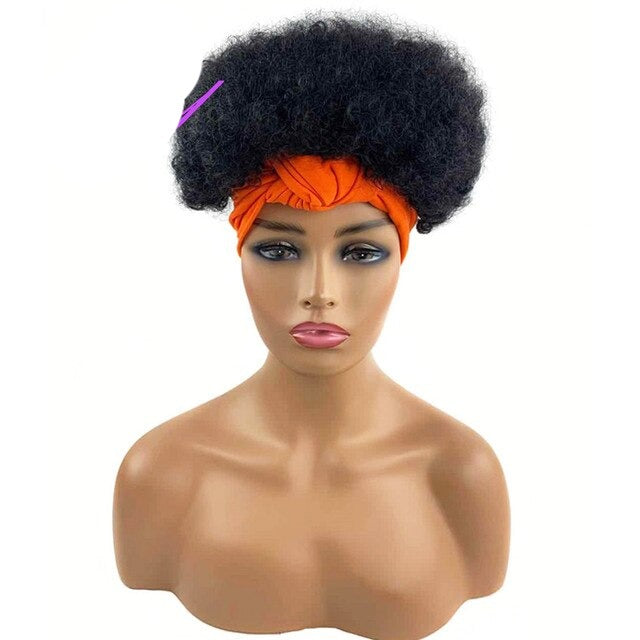 Kinky Curly Synthetic Headband Wigs For Women