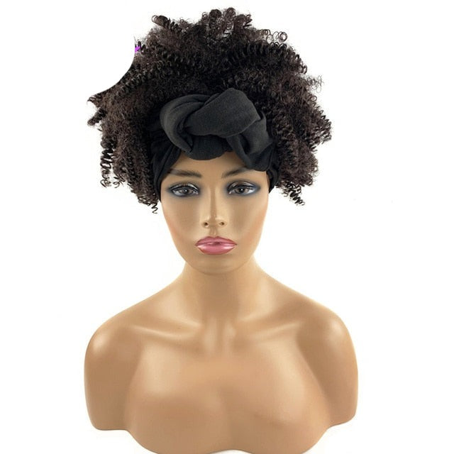 Kinky Curly Synthetic Headband Wigs For Women