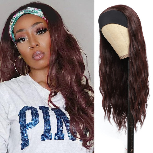 Curly Synthetic Headband Wig For Women