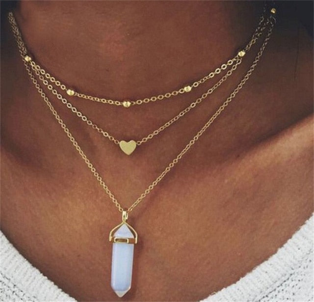 Moonstone Pendant Necklace