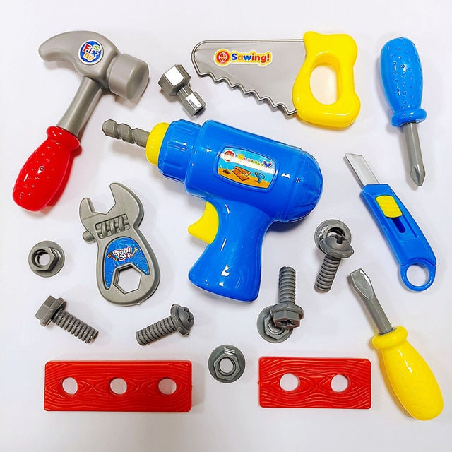 Safe Plastic Children Maintenance Repair Tools Set for Kids