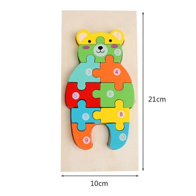 Dinosaur Wooden Puzzles for Children Educational Toys