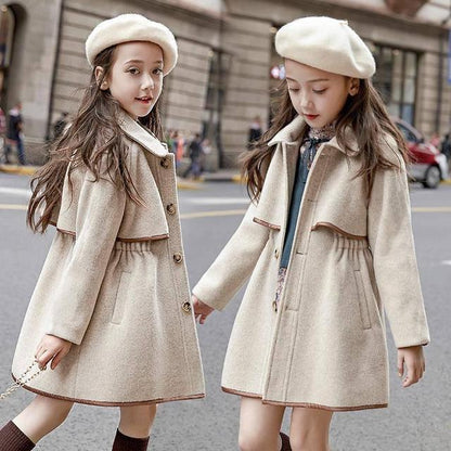 Long Outerwear Jacket Coat for Girls