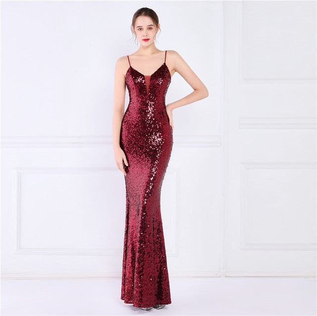 Sequin Evening Party Dress for Women