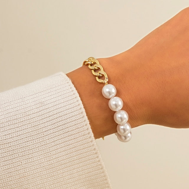 Pearl Chain Bracelet For Women