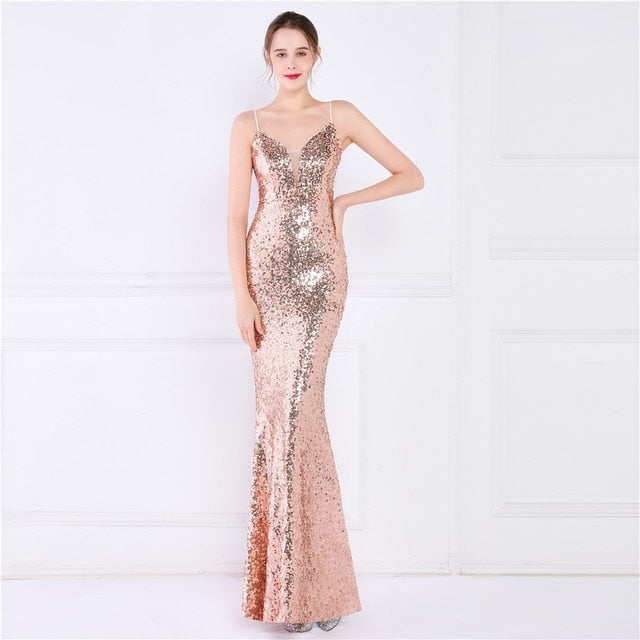 Sequin Evening Party Dress for Women