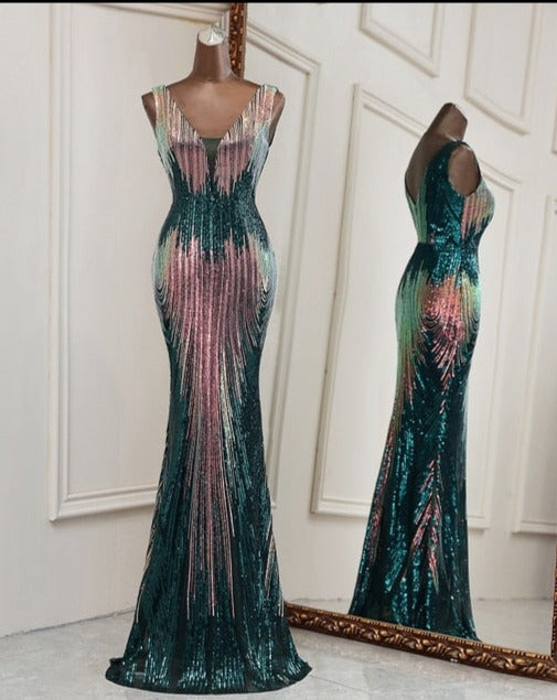 Sequins Evening Party Dress