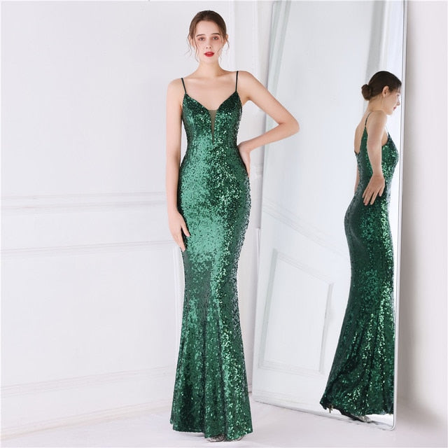 Sequin Evening Party Dress for Women