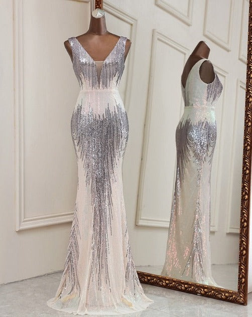 Sequins Evening Party Dress