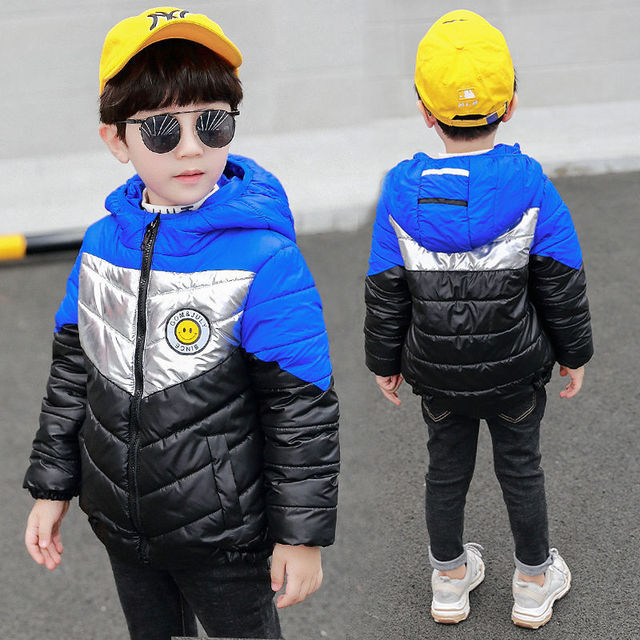 Warm Hooded Jacket Coat for Boys