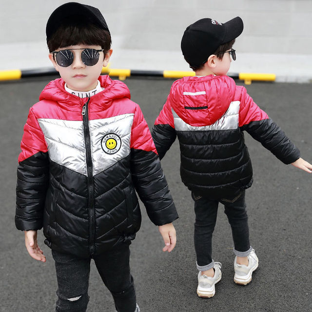 Warm Hooded Jacket Coat for Boys