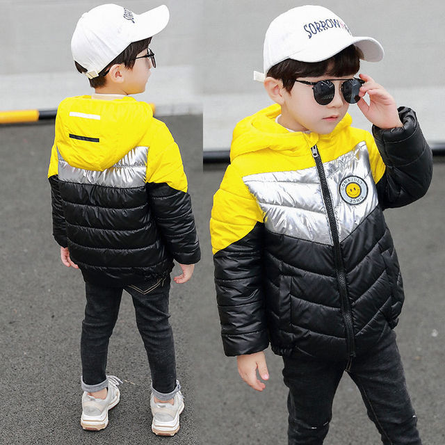 Warm Hooded Jacket Coat for Boys