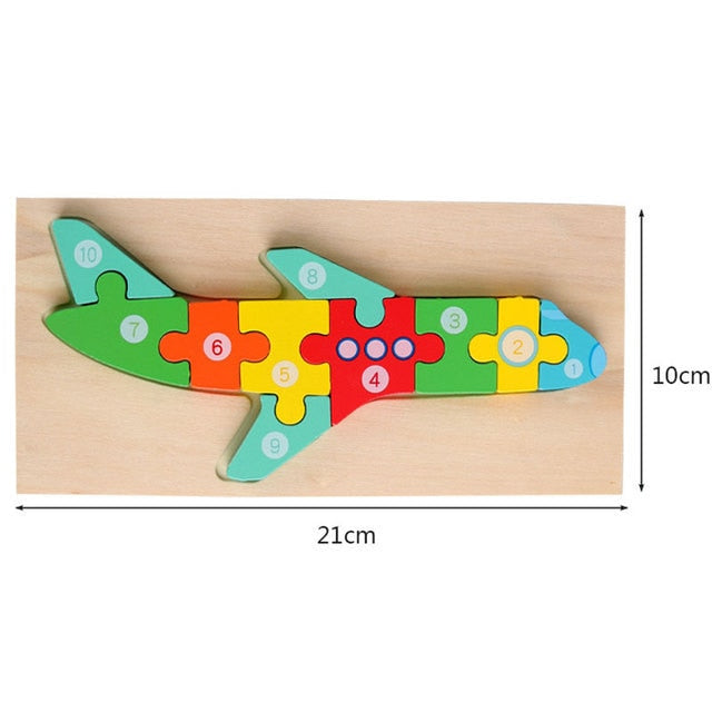 Dinosaur Wooden Puzzles for Children Educational Toys