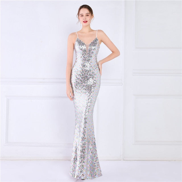 Sequin Evening Party Dress for Women