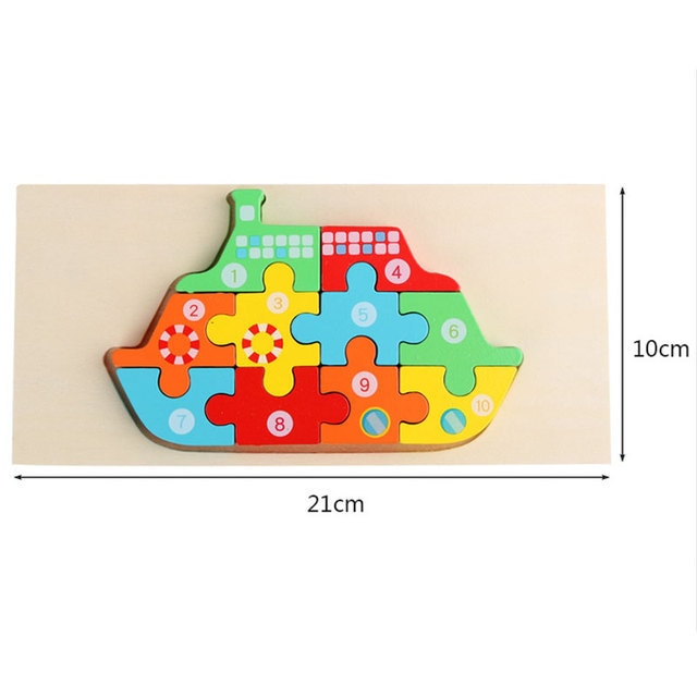 Dinosaur Wooden Puzzles for Children Educational Toys