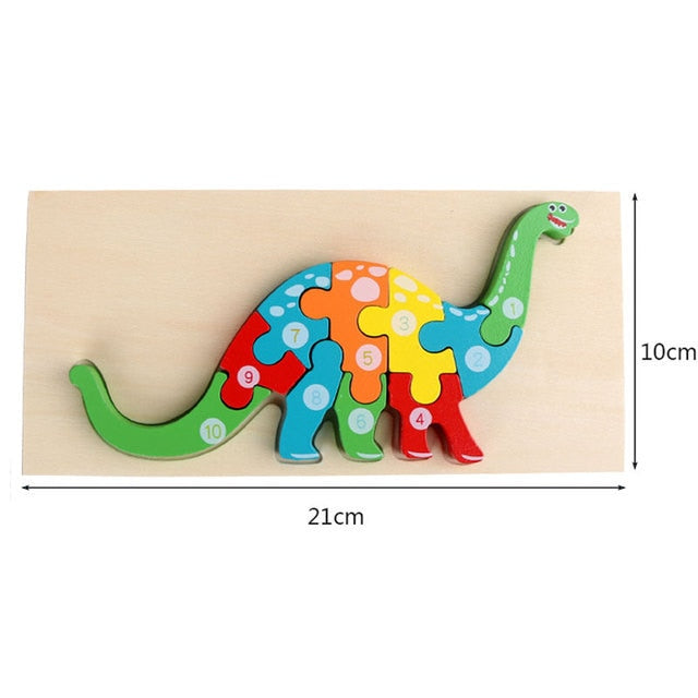 Dinosaur Wooden Puzzles for Children Educational Toys