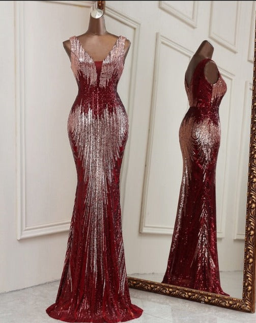 Sequins Evening Party Dress